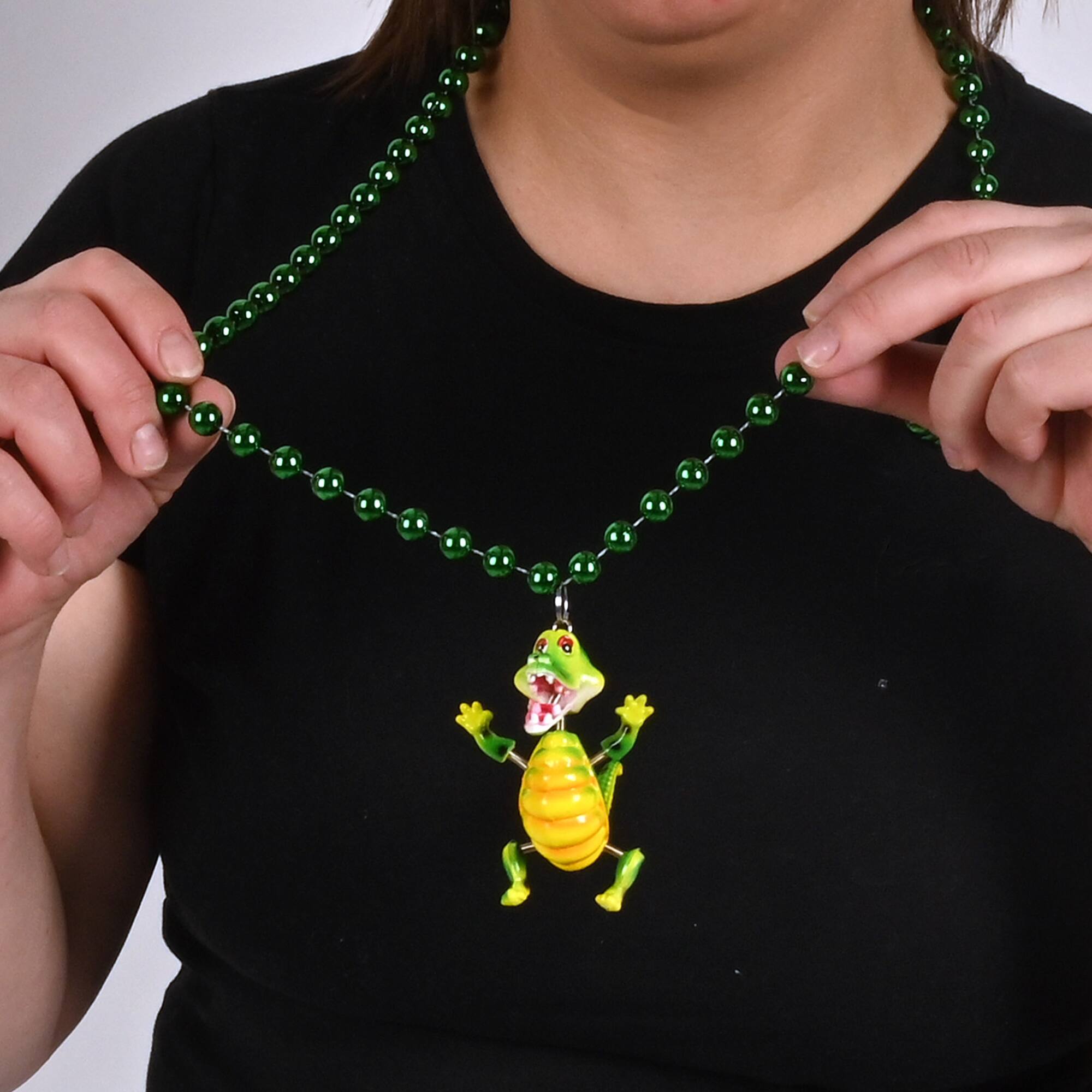 Beistle 36" Beads with Bobble Alligator Medallions, 2ct.
